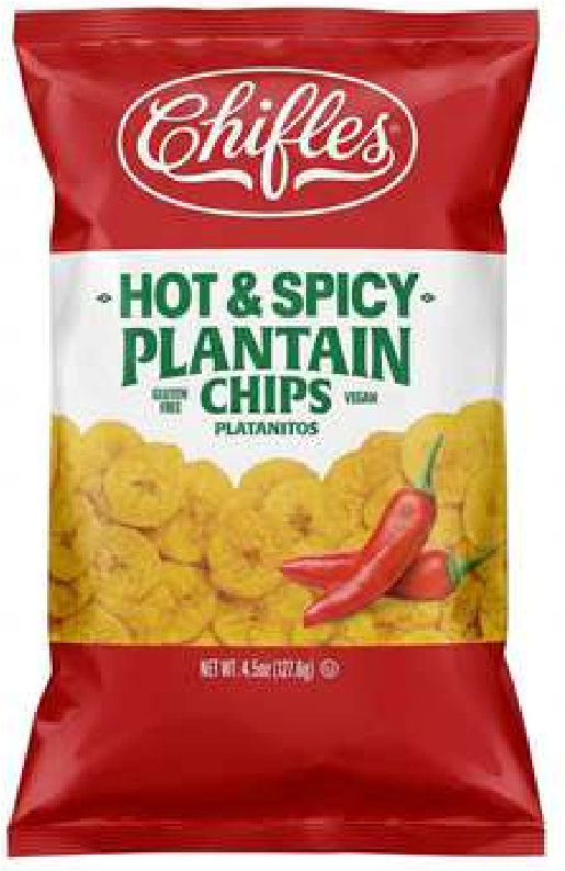 HOT & SPICY PLANTAIN CHIPS 1 BAG/4.5 OZ (14) | ATENCIO GROUP