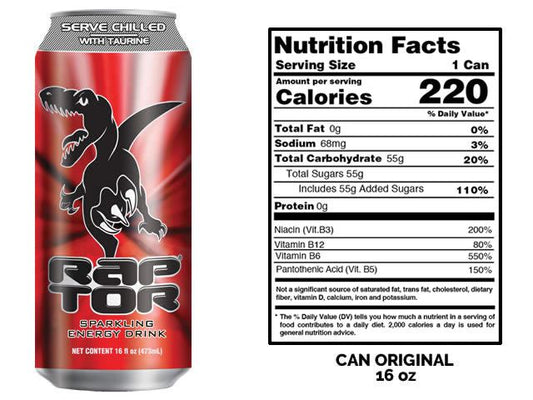 RAPTOR ENERGY DRINK CAN 24/16 OZ | ATENCIO GROUP