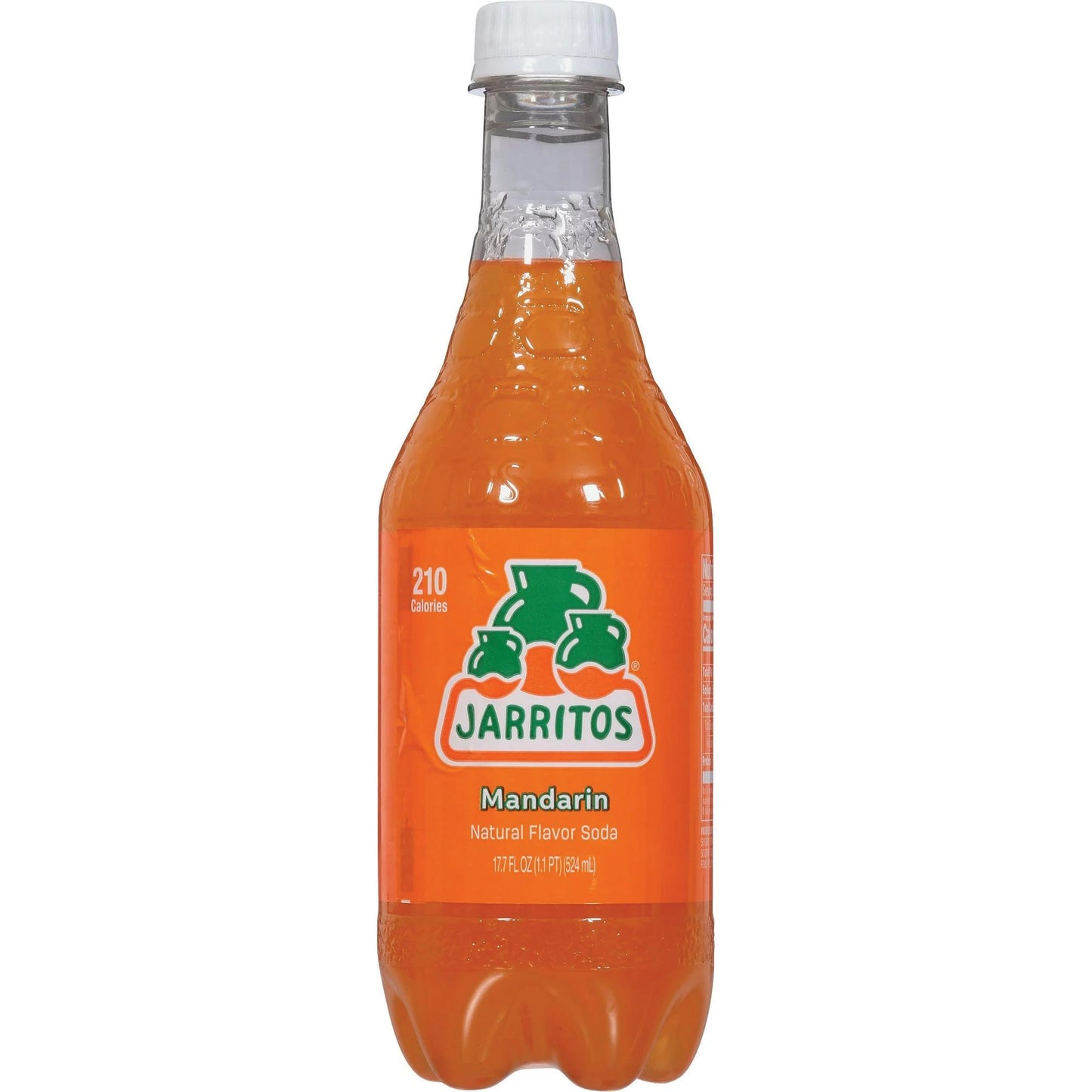JARRITOS PLASTIC BOTTLE 1/17.7 OZ - 524 ML (24) - MANDARIN | ATENCIO GROUP