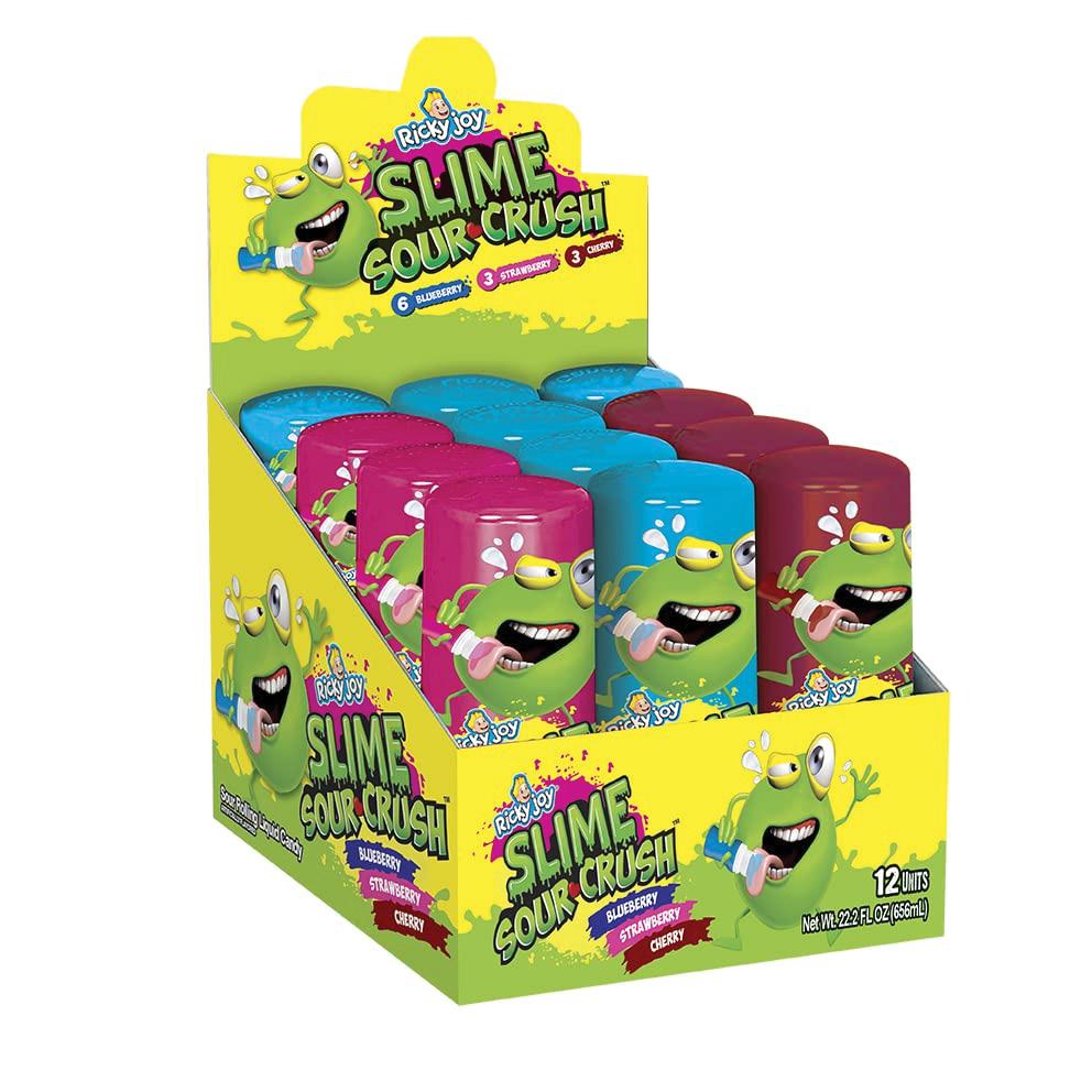 SLIME SOUR CRUSH ROLLING LIQUID CANDY PACK 12 1.85 FL OZ | ATENCIO GROUP